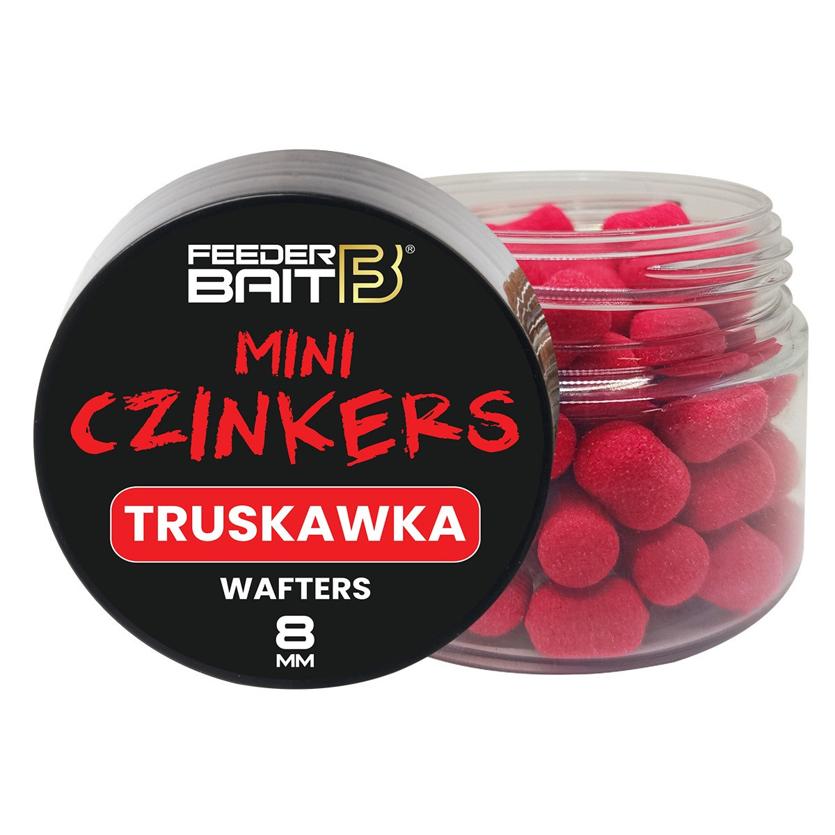 FB42-4 Feeder Bait Mini Czinkers 8mm - Truskawka