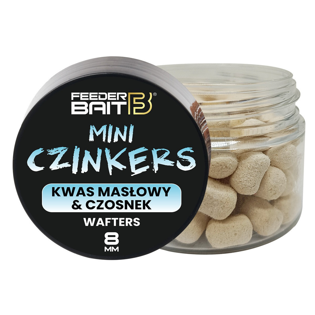 FB42-7 Feeder Bait Mini Czinkers 8mm - Kwas Masłowy & Czosnek