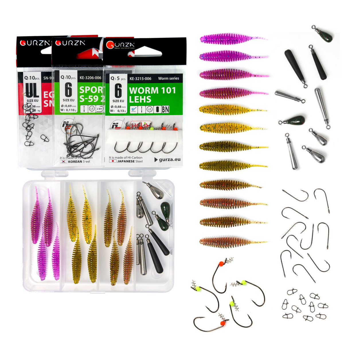 Zestaw gum FishUp Tanta 1.5" - Jig Rig / Wolfram