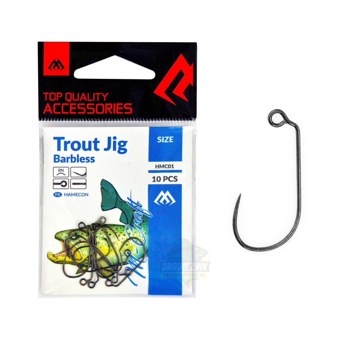 HMC01-4 Haczyki Mikado M-Craft Trout Jig - roz. 4