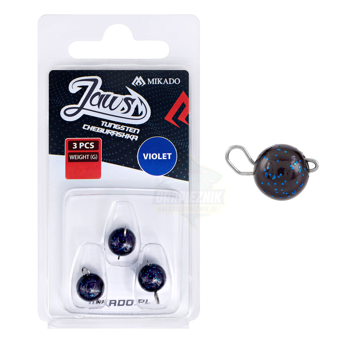 Główki Cheburashki Mikado JAWS Violet