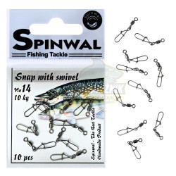 Agrafki z krętlikami Spinwal - Roz. 14