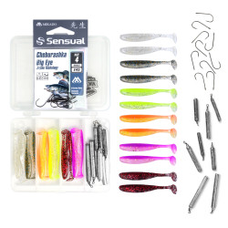 Zestaw gum Keitech Easy Shiner 2'' 5.1cm - MIX 32 - Boczny trok