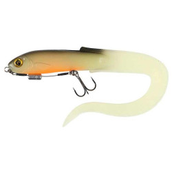 NRR082 Guma Fox Rage Slick Eel Loaded 21cm - UV Hot Olive