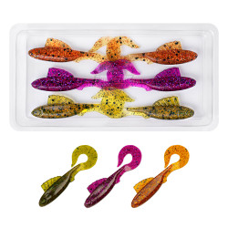 Gumy Perch Professor Flirty Twist 2" / 5cm - MIX KOLORÓW