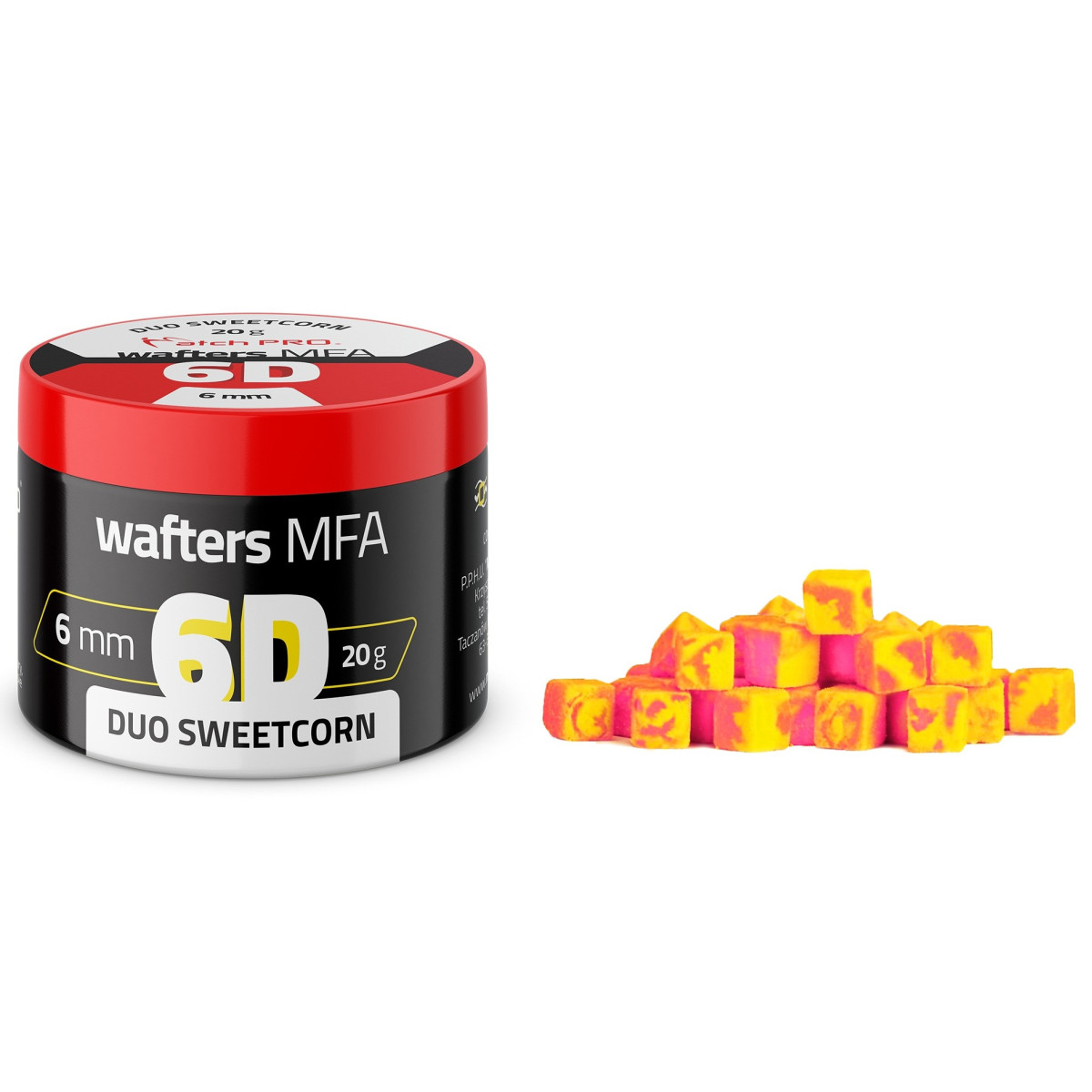 978756 Przynęty MatchPro 6D MFA Wafters 6x6mm - DUO SWEETCORN