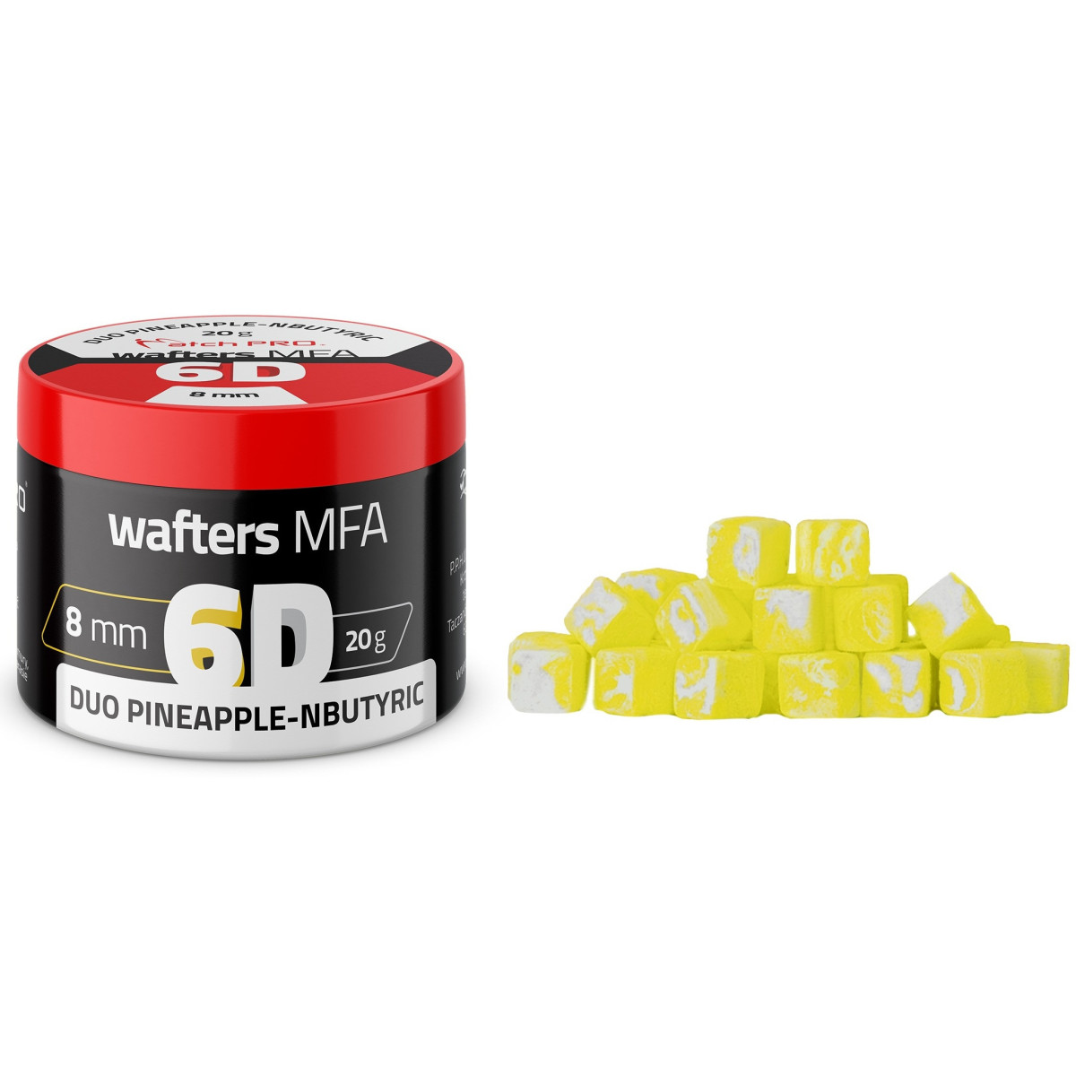 978810 Przynęty MatchPro 6D MFA Wafters 8x8mm - DUO PINEAPPLE-NBUTYRIC