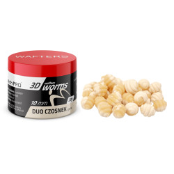 978874 Przynęty MatchPro 3D WORMS Wafters 10mm - DUO CZOSNEK