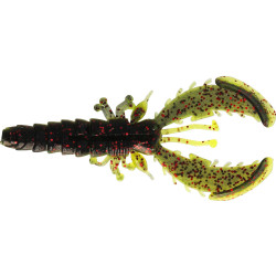P238-563-239 Gumy Westin CreCraw Slim Creature 5,5cm - Black/Chartreuse