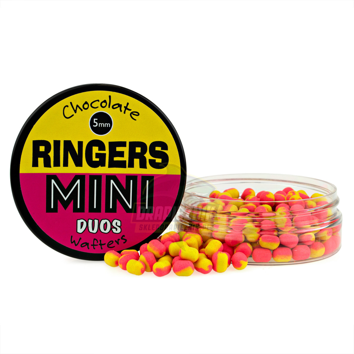 Ringers Chocolate Orange Duos Wafters 8x5mm - MINI Pink/Yellow