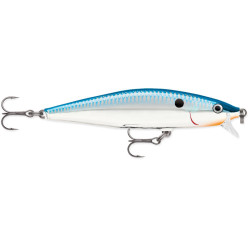 FLR08-SB Wobler Rapala Flat Rap 8cm - SB / Silver Blue