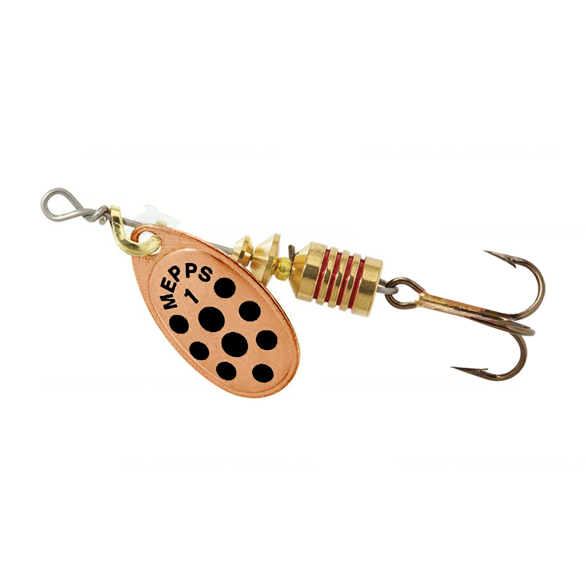 Obrotówka Mepps Aglia Decorees 1 Miedź / Czarne kropki