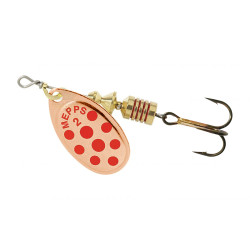 Obrotówka Mepps Aglia Decorees 2 Miedź / Czerwone kropki
