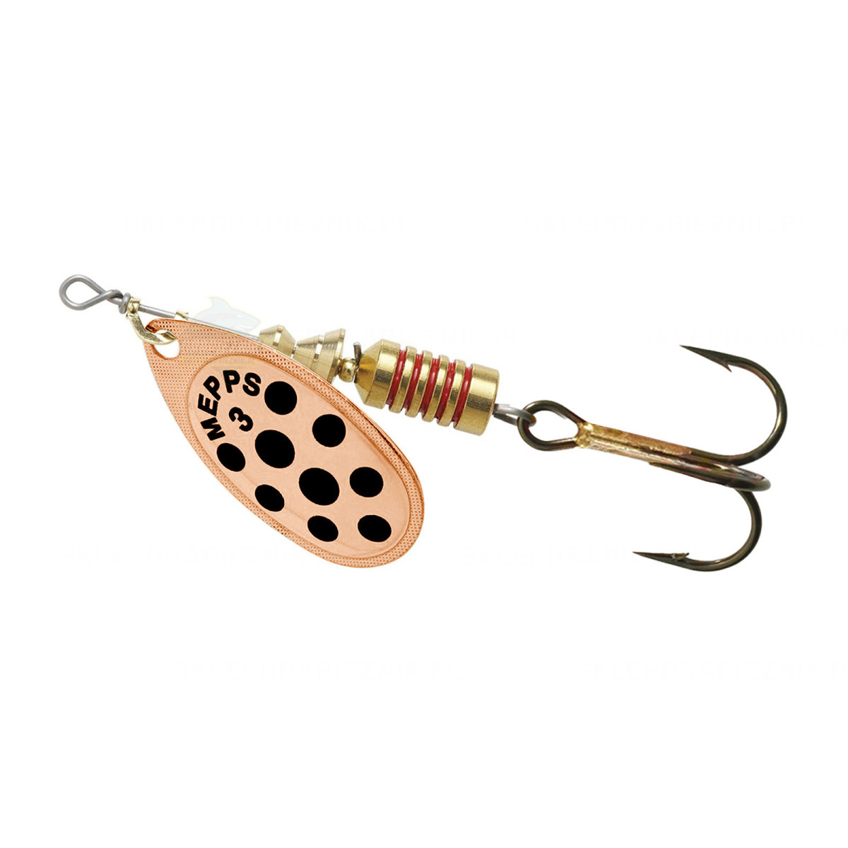 Obrotówka Mepps Aglia Decorees 3 Miedź / Czarne kropki