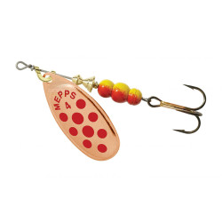 Obrotówka Mepps Aglia Decorees 4 Miedź / Czerwone kropki