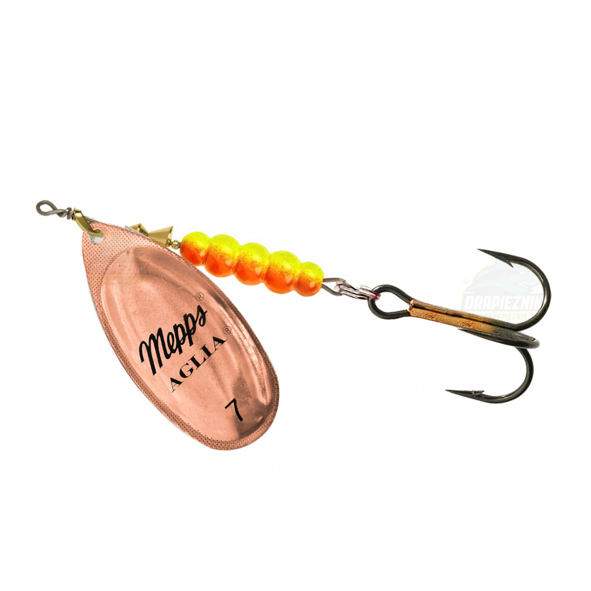 Obrotówka Mepps Aglia no7 Miedź
