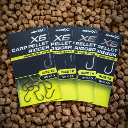 Haczyki Matrix X6 Carp Pellet Rigger