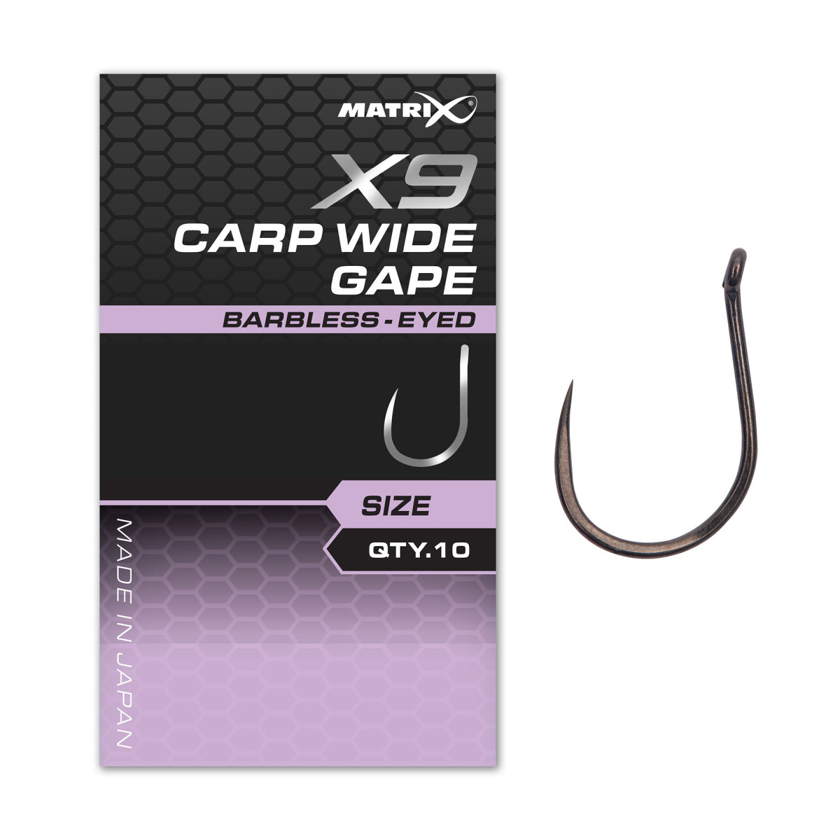 Haczyki Matrix X9 Carp Wide Gape
