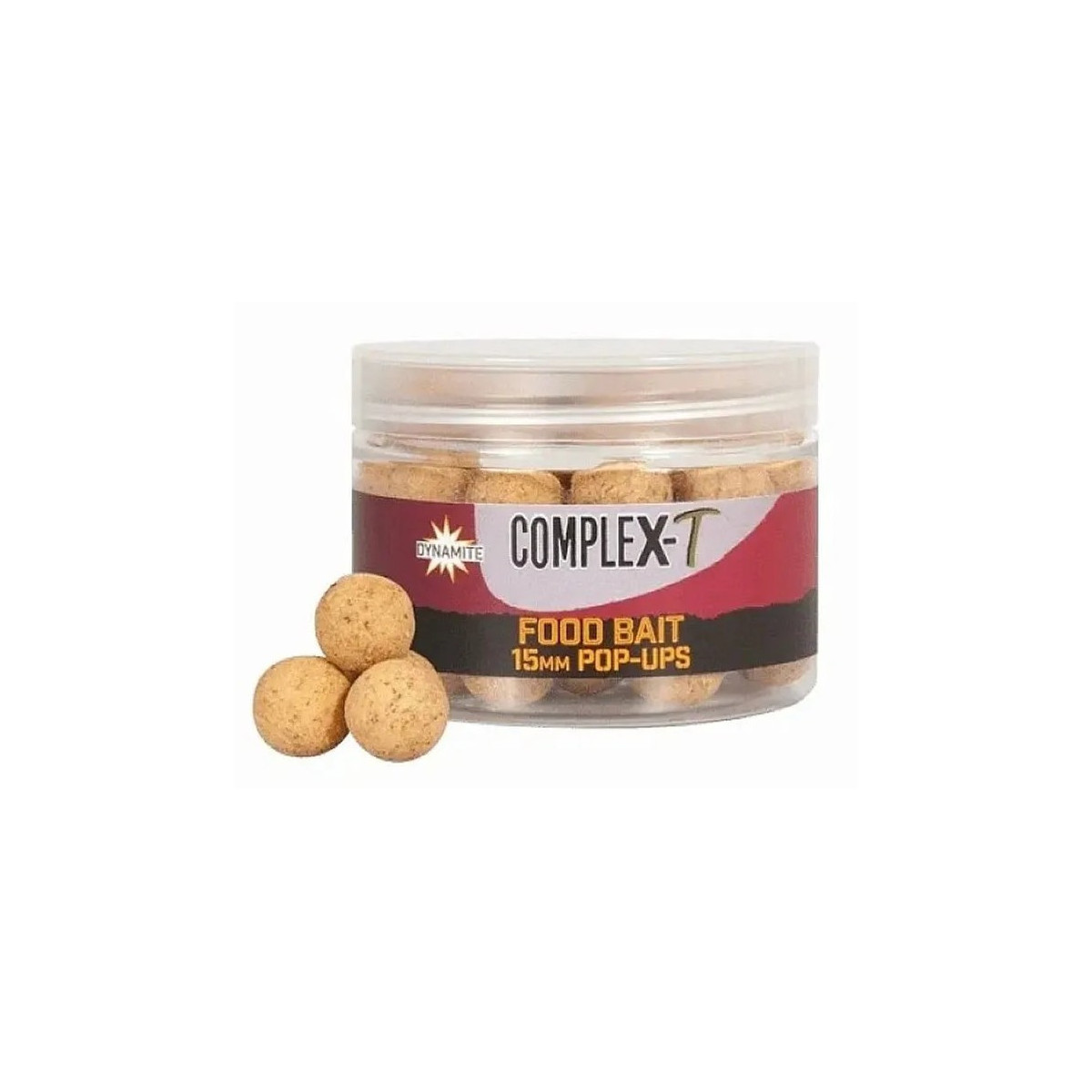 ADY041957 Kulki Dynamite Baits Food Bait Pop-Ups 15mm - Complex-T