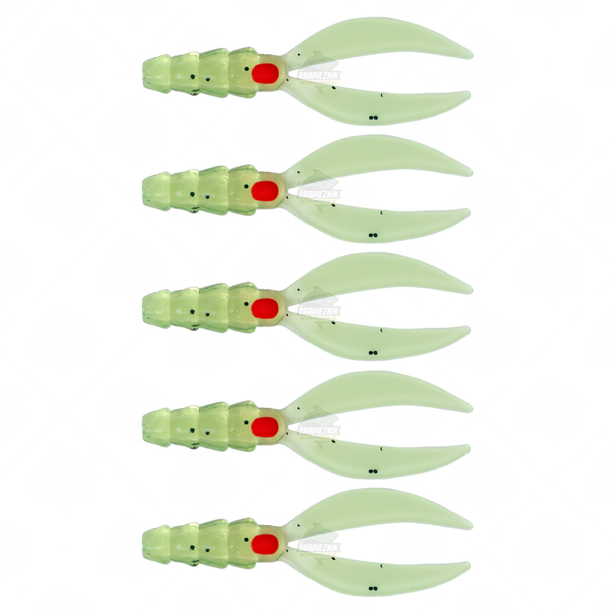 Gumy Fishchaser Bunny 3.5cm - CHRP // Chartreuse & Pepper