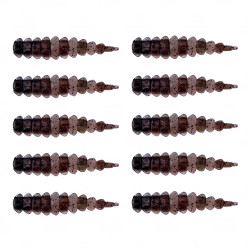 Gumy Fishchaser Drago Worm 4.0cm - BP // Brown & Pepper