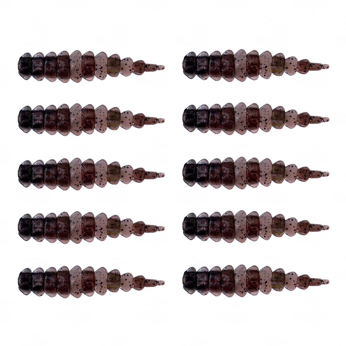 Gumy Fishchaser Drago Worm 4.0cm - BP // Brown & Pepper