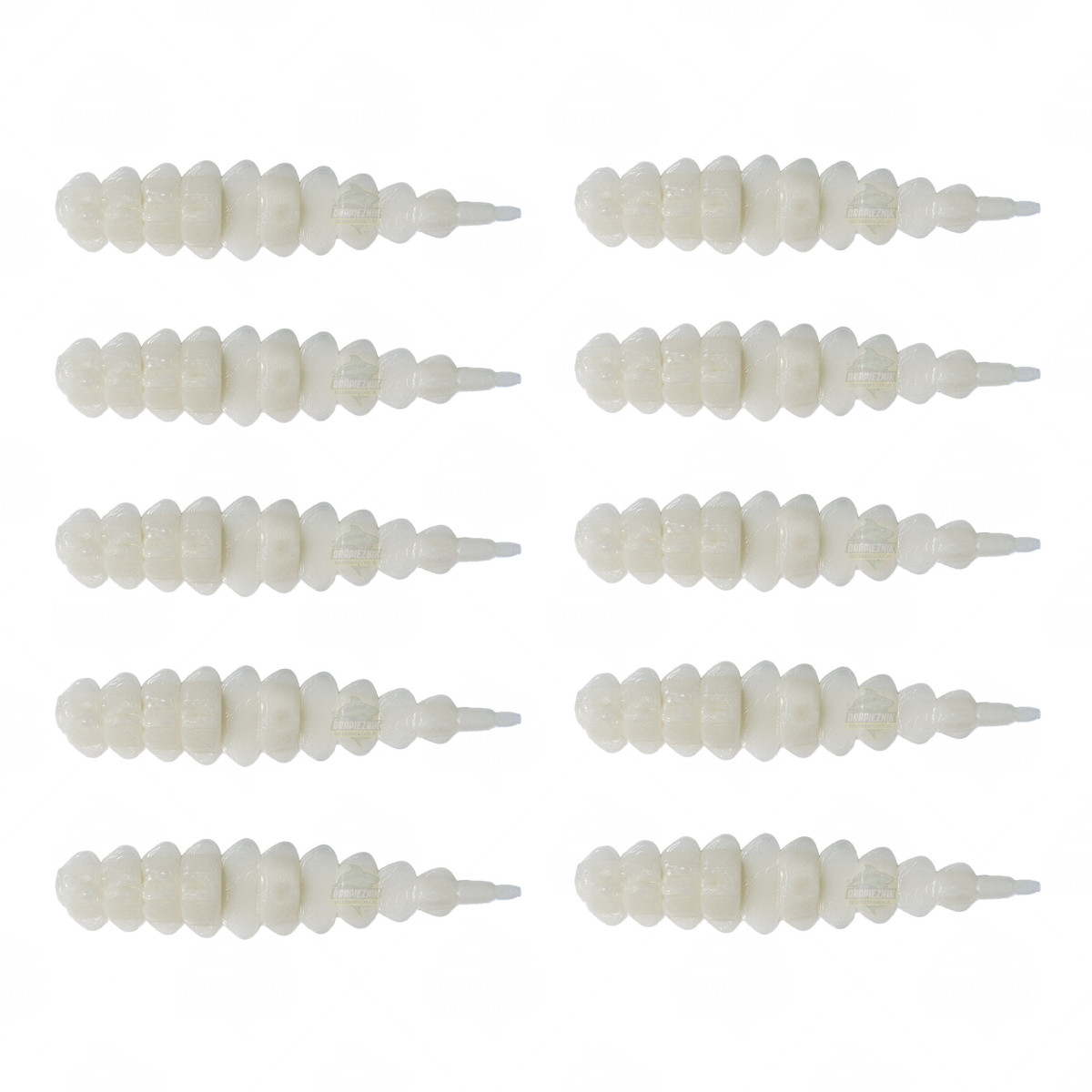 Gumy Fishchaser Drago Worm 4.0cm - C // Cream