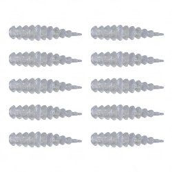 Gumy Fishchaser Drago Worm 4.0cm - P // Pearl