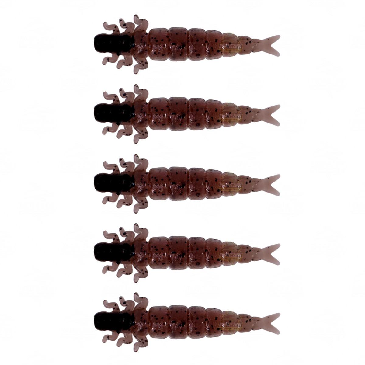 Gumy Fishchaser Microlarvae Chruścik 2.4cm - BP // Brown & Pepper