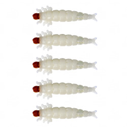 Gumy Fishchaser Microlarvae Chruścik 2.4cm - C // Cream