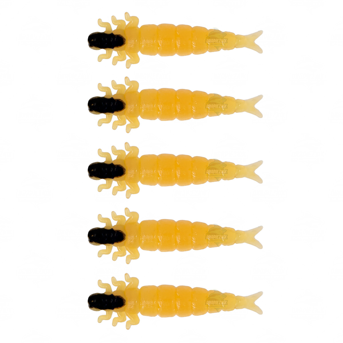 Gumy Fishchaser Microlarvae Chruścik 2.4cm - Y // Yellow