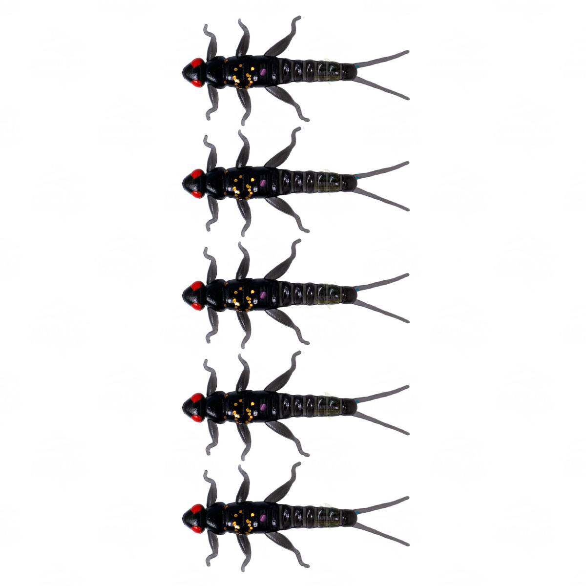 Gumy Fishchaser Microlarvae Widelnica 3.5cm - BM // Black Magic