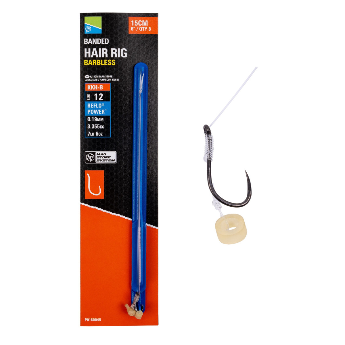 Przypony Preston KKH-B Mag Store Hair Rig - 6" / BANDED / roz.12