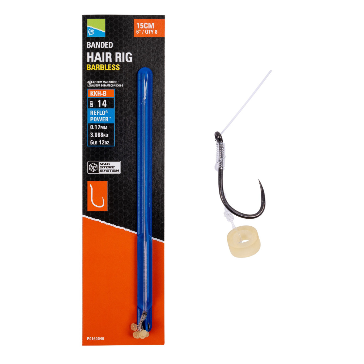 Przypony Preston KKH-B Mag Store Hair Rig - 6" / BANDED / roz.14