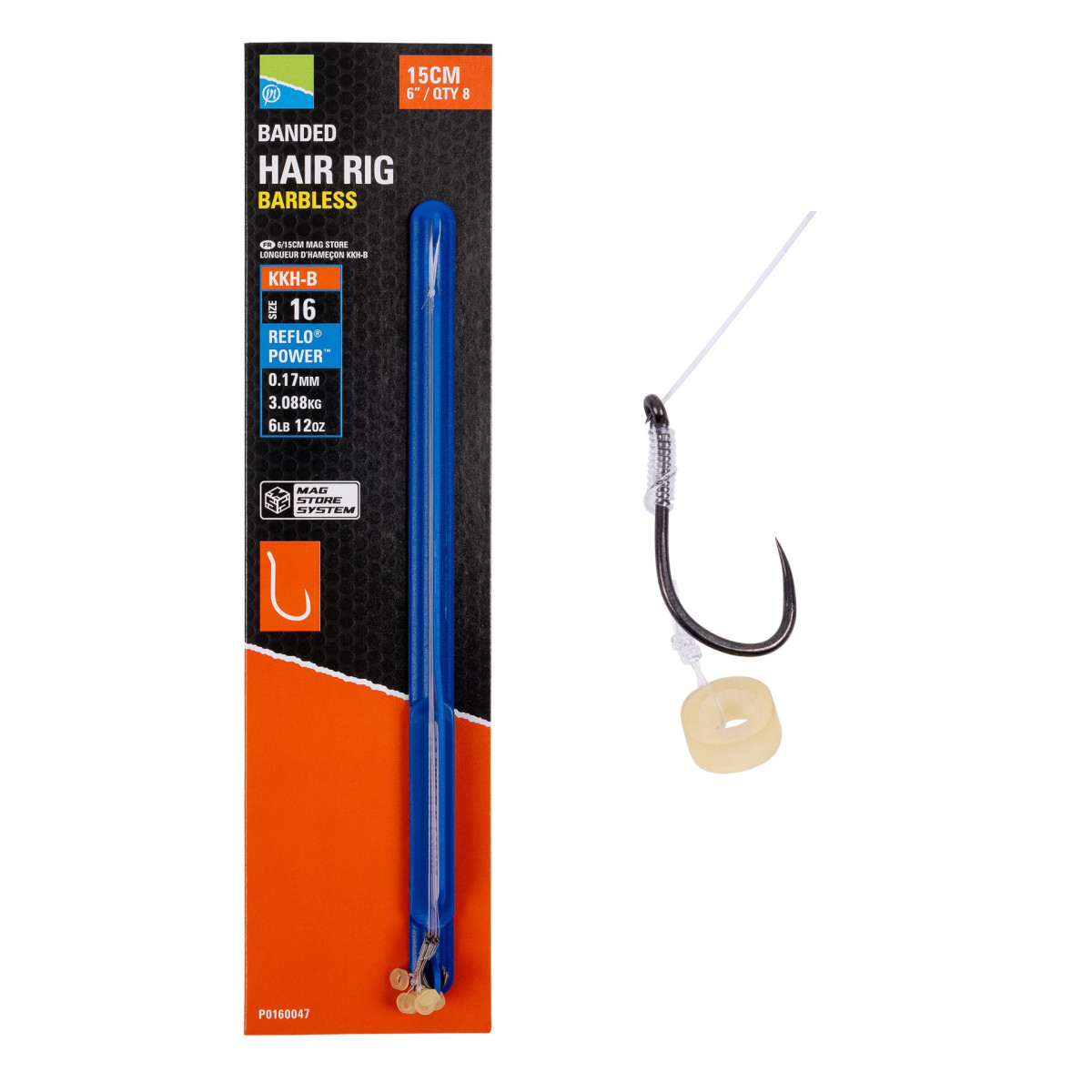 Przypony Preston KKH-B Mag Store Hair Rig - 6" / BANDED / roz.16