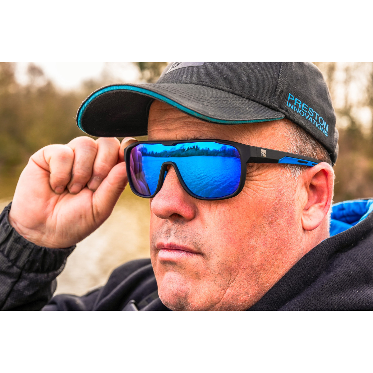 Okulary Preston Absolute Wrap Sunglasses - Ice Blue