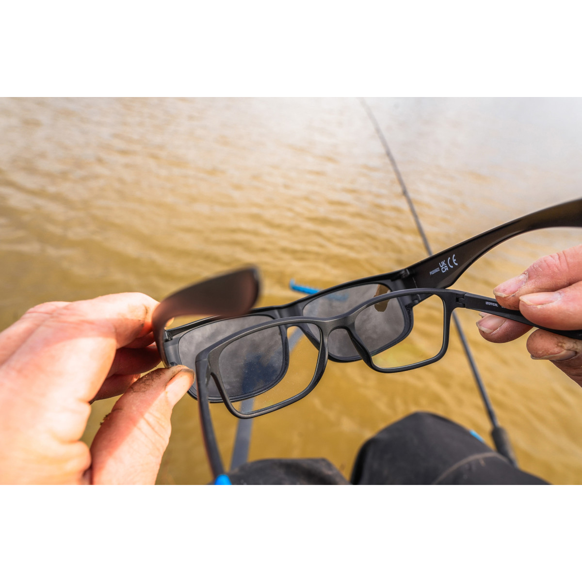 Okulary Preston Absolute Wrap Sunglasses - Smoke