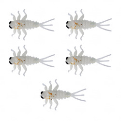 Gumy Fishchaser Microlarvae Jętka 2.7cm - C // Cream
