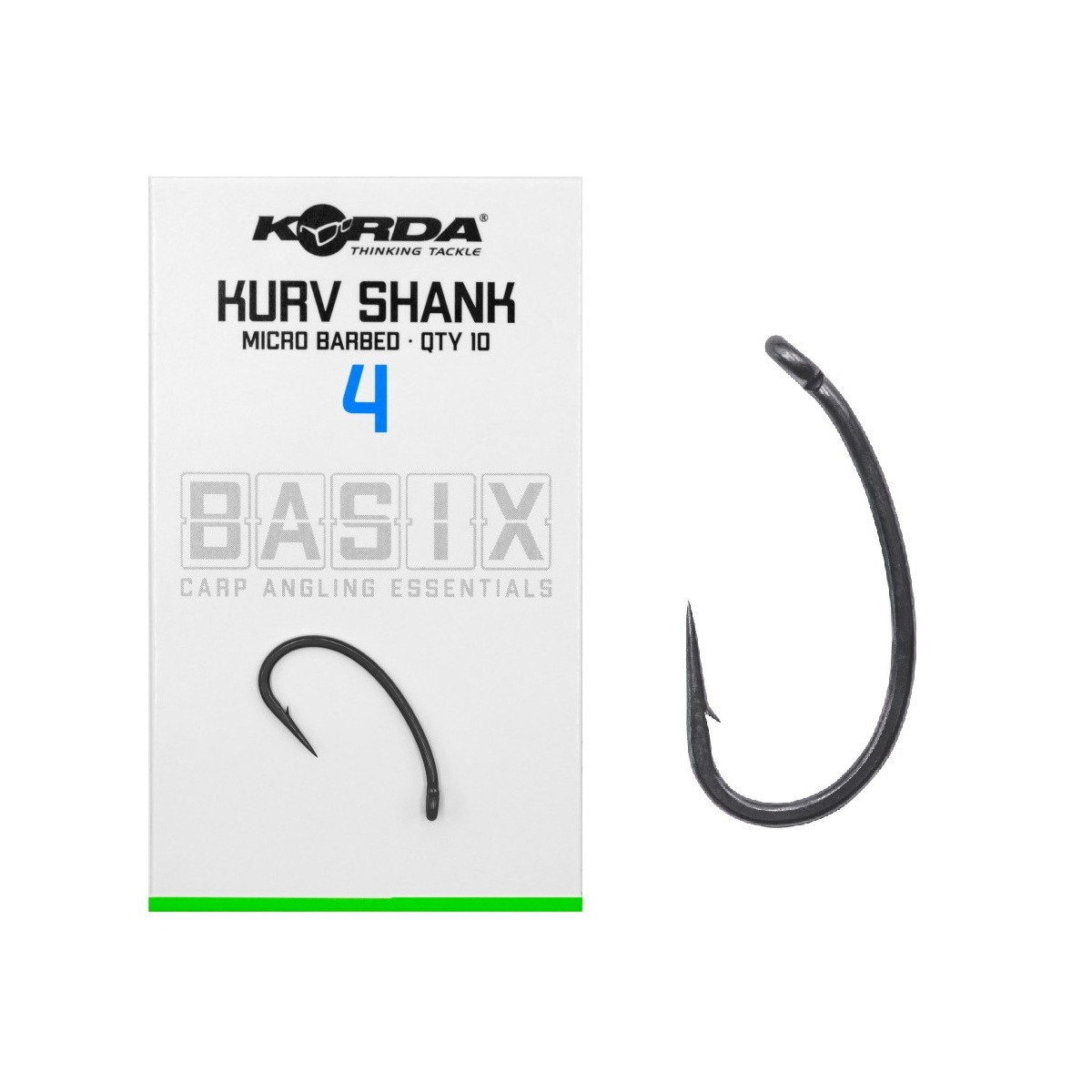 Haczyki Korda Basix Kurv Shank Barbed - roz. 4