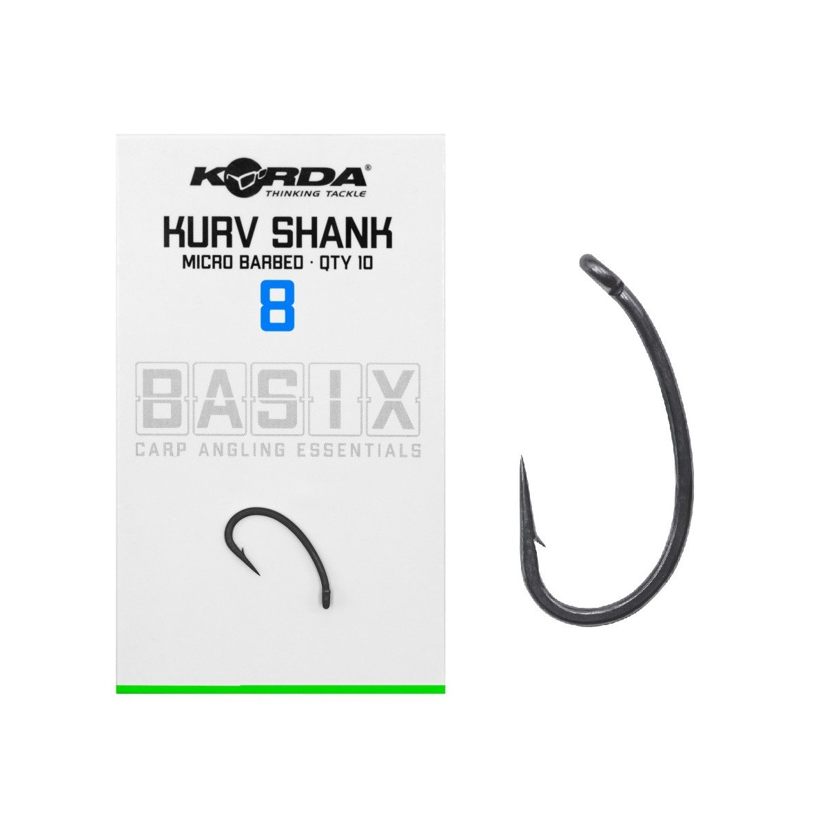 Haczyki Korda Basix Kurv Shank Barbed - roz. 8