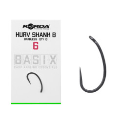 Haczyki Korda Basix Kurv Shank B Barbless - roz. 6
