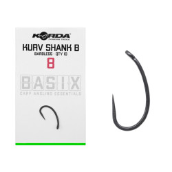 Haczyki Korda Basix Kurv Shank B Barbless - roz. 8