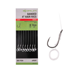 Korum Banded Hair Rigs Big Fish BARBED 10cm