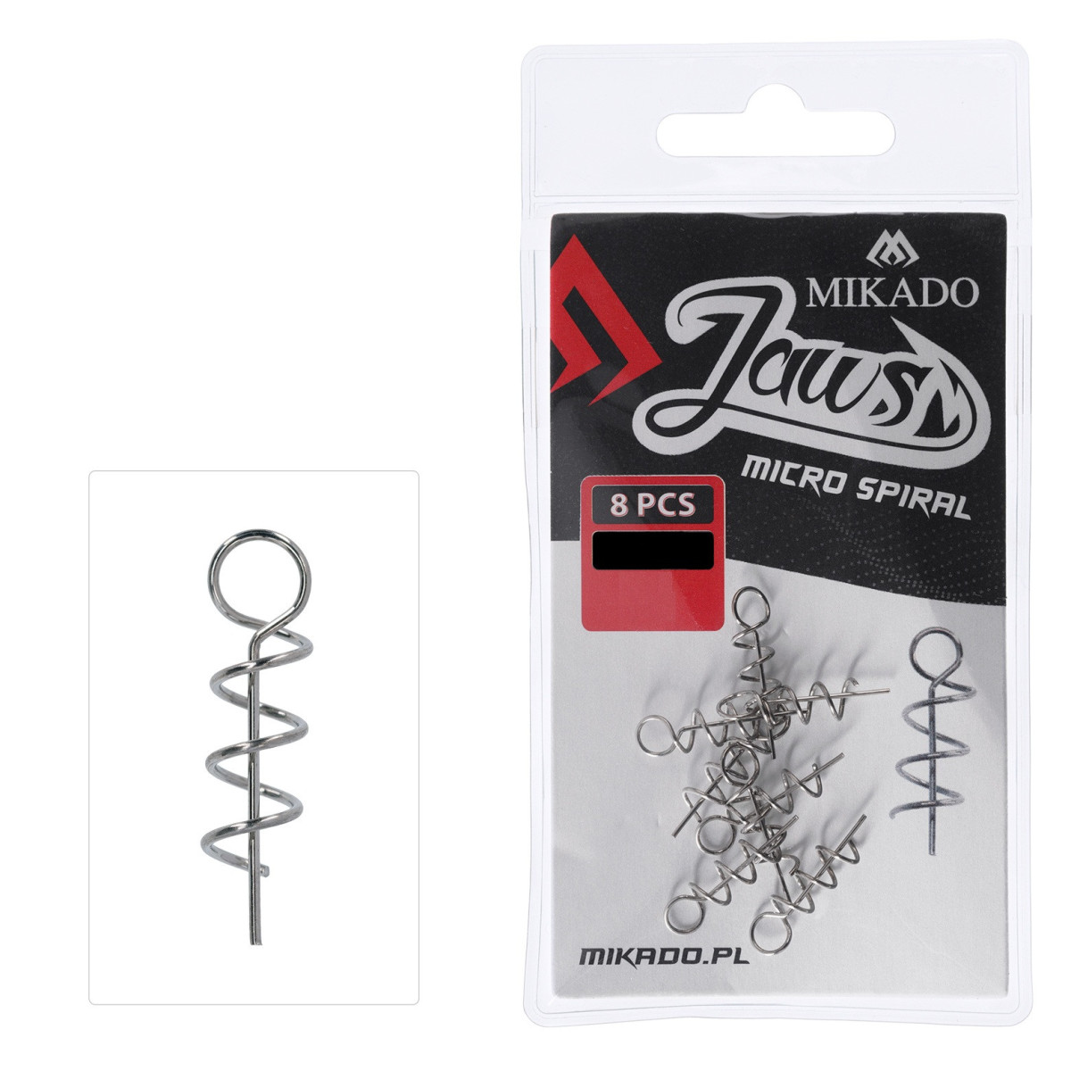 Wkręty Mikado Jaws do przynęt miękkich Micro Spiral
