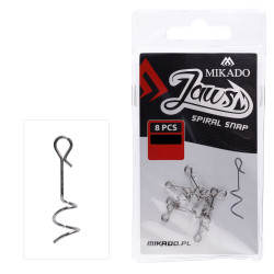 Wkręty Mikado Jaws z klipsem do haczyka offsetowego Spiral Snap