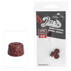 OMGJQ-5-W Obciążenie do wkrętów Mikado Jaws Quick Change Spiral 3szt. - 5g
