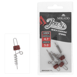 Wkręty do przynęt Mikado Jaws Quick Change Spiral 3szt. - 4.7cm / 5g