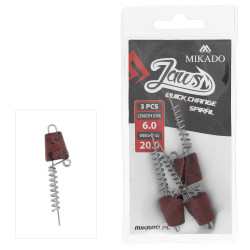 Wkręty do przynęt Mikado Jaws Quick Change Spiral 3szt. - 6.0cm