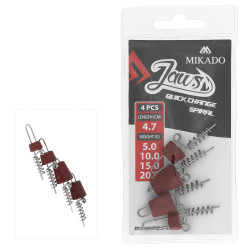 Wkręty do przynęt Mikado Jaws Quick Change Spiral 4.7cm - MIX 5/10/15/20g