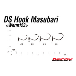 Haczyki Decoy Worm123 DS Hook Masubari - tabela rozmiarów